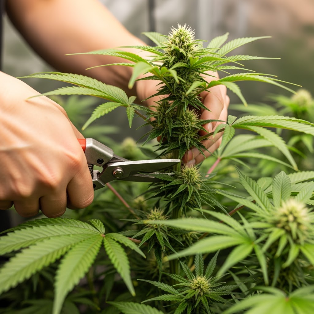 Cannabis beschneiden – Der ultimative Guide für gesundes Wachstum & hohe Erträge