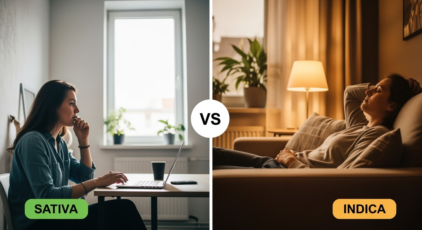 Sativa vs. Indica – Die wichtigsten Unterschiede und Wirkungen im Überblick